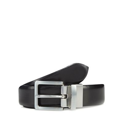 J by Jasper Conran - Black leather reversible belt