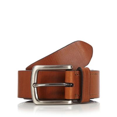 Hammond & Co. by Patrick Grant - Designer tan leather contrast edge belt