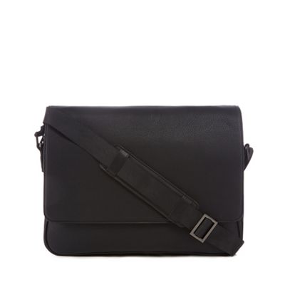 J by Jasper Conran - Black pebbled despatch bag