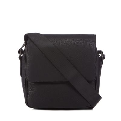 J by Jasper Conran - Black pebbled city despatch bag