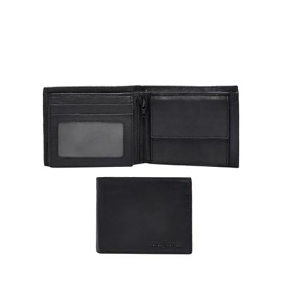 J by Jasper Conran - Black leather billfold data protection wallet