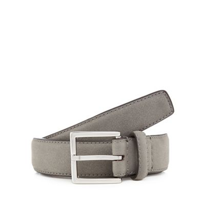 Red Herring - Big and tall grey suede belt