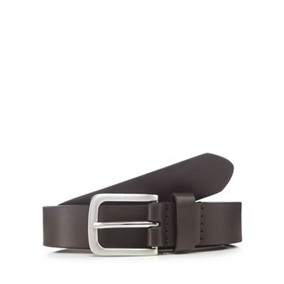 Red Herring - Brown leather skinny belt