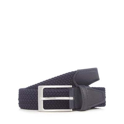 Maine New England - Big and tall navy woven belt
