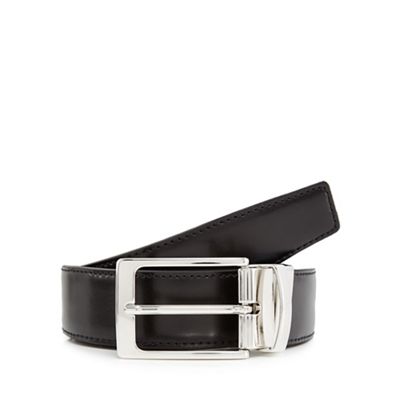 Hammond & Co. by Patrick Grant - Black reversible leather belt