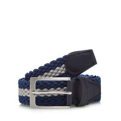 Maine New England - Big and tall navy woven belt