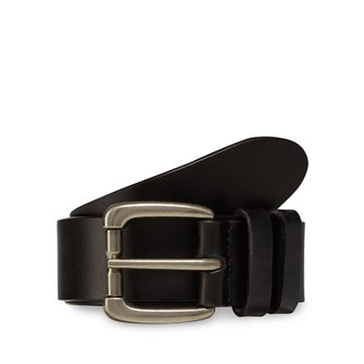 RJR.John Rocha - Designer black leather roll buckle belt