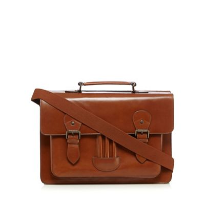 RJR.John Rocha Designer tan leather satchel bag | Debenhams