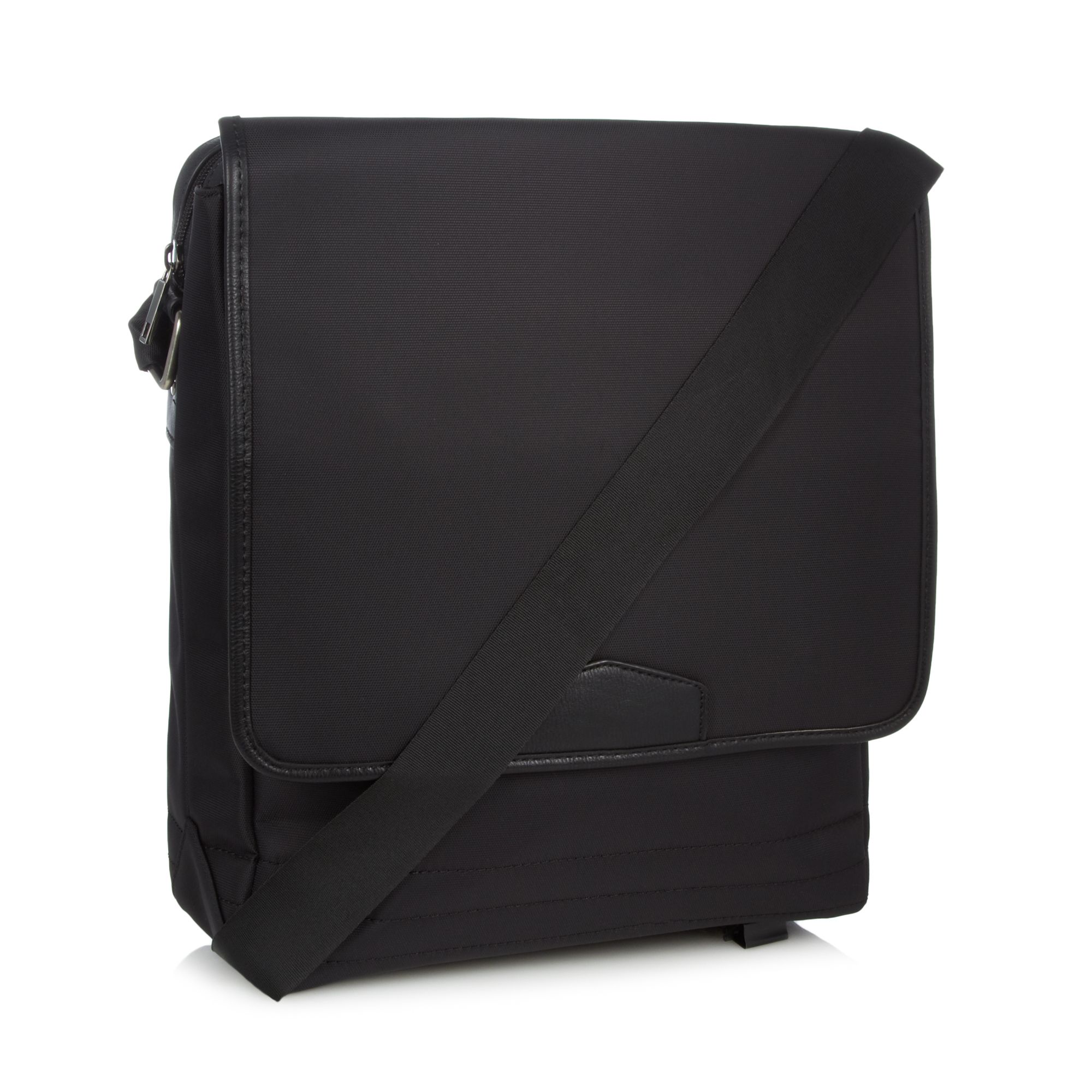 J By Jasper Conran Mens Designer Black Laptop Utility Bag From ...
