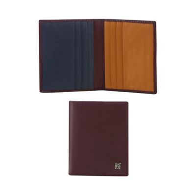 Hammond & Co. by Patrick Grant - Wine red leather card holder