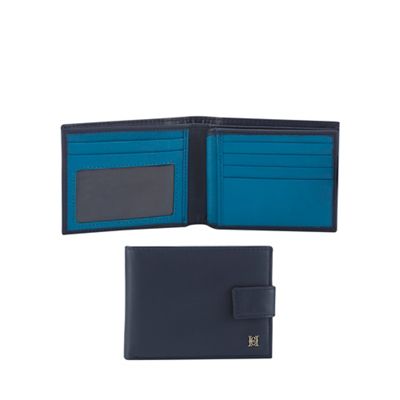 Hammond & Co. by Patrick Grant - Navy leather billfold wallet