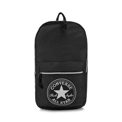 Converse - Black packable backpack