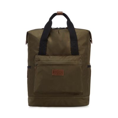 Red Herring - Khaki tote backpack