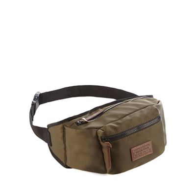 Red Herring - Khaki nylon bum bag