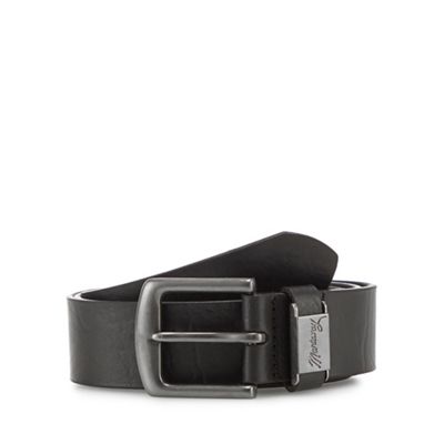 Mantaray - Black leather belt