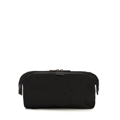The Collection - Black textured wash bag