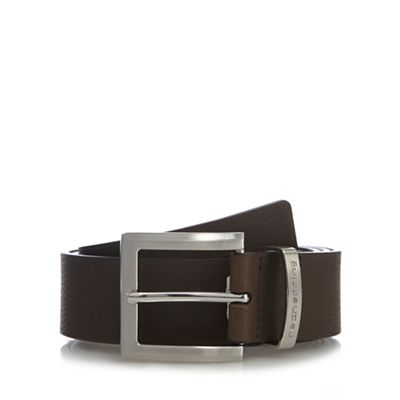 Red Herring - Brown branded keeper belt