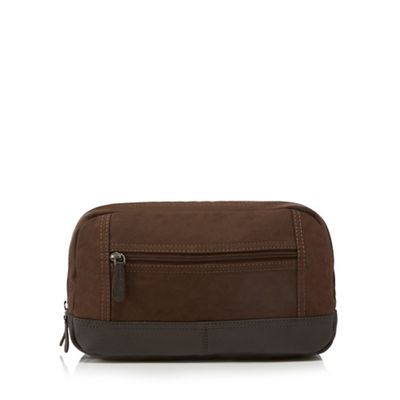 RJR.John Rocha - Designer brown canvas wash bag