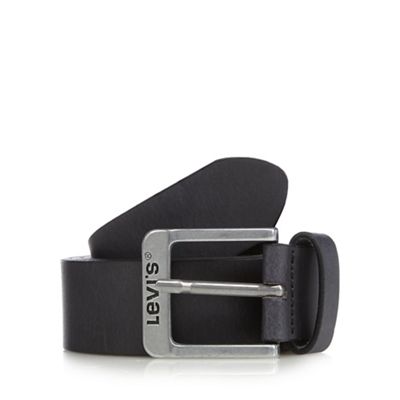 Levi's - Black leather keeper belt