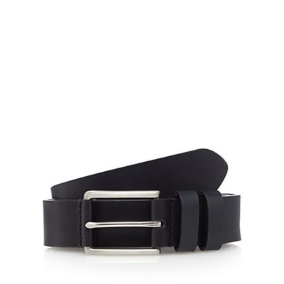 The Collection - Black leather pin buckle belt