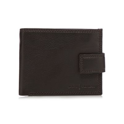 J by Jasper Conran - Brown grained leather tab wallet