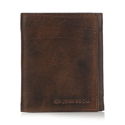 RJR.John Rocha - Brown leather zip wallet