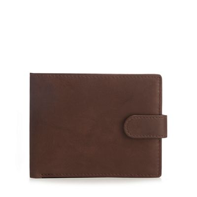 Mantaray - Brown leather bifold wallet