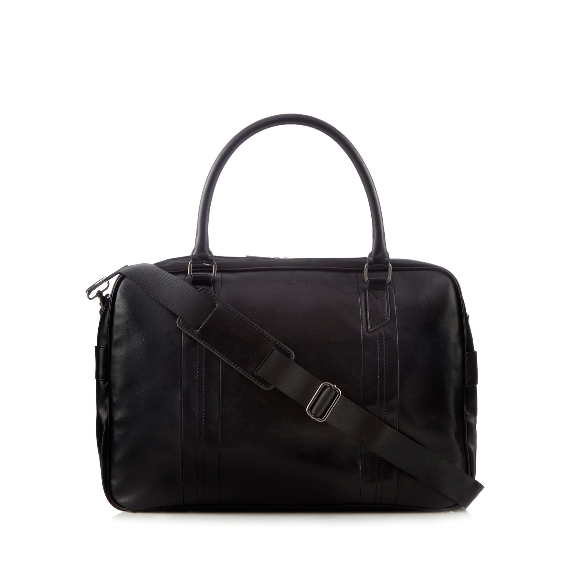 Jeff Banks Mens Black Stitched Large Holdall Bag From Debenhams | eBay