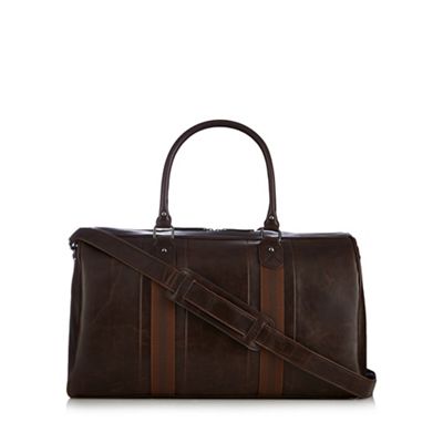 Red Herring - Brown webbed holdall bag