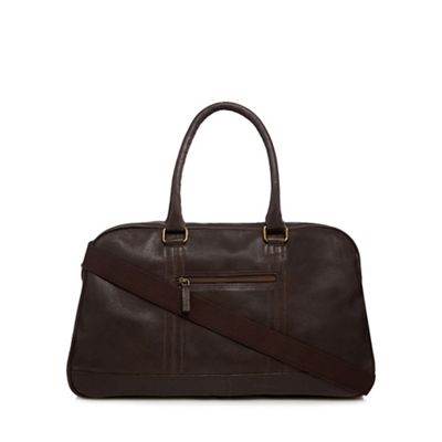 debenhams mens leather holdall