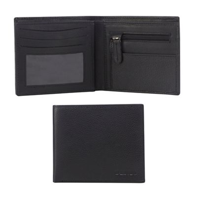 Dents - Black RFID grained leather wallet