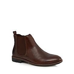 084010118873: Dark brown leather Kiev Chelsea boots 084010118873: Dark brown leather Kiev Chelsea boots