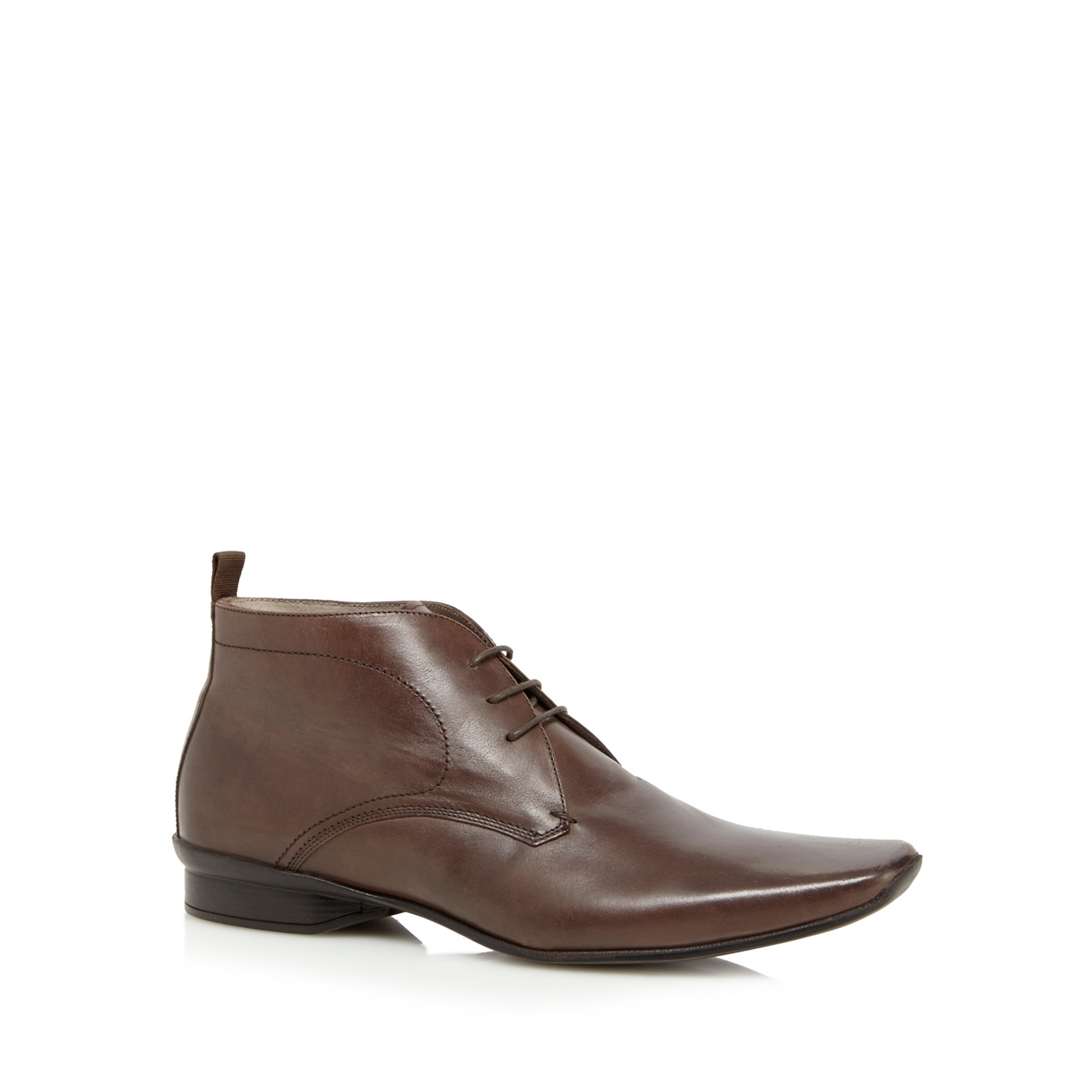 J by Jasper Conran Designer chocolate leather chukka boots
