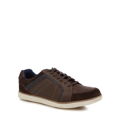 Henley Comfort - Brown leather 'Colin' trainers