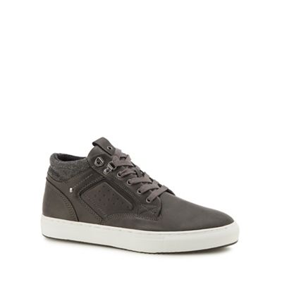 Red Herring - Grey 'Seb 2' high top trainers