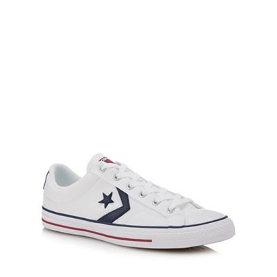 Converse - White canvas 'Star Player' trainers