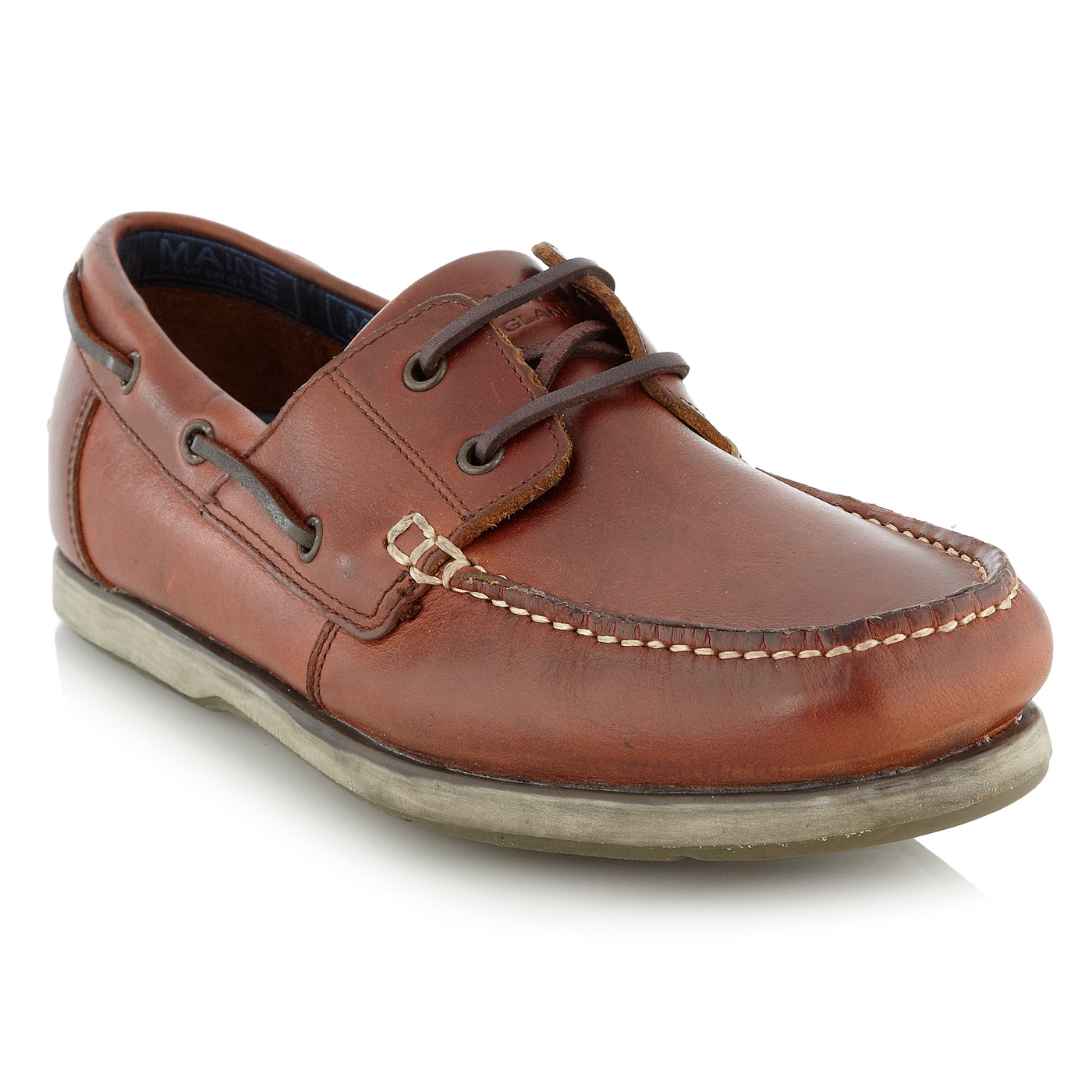 Maine New England Tan deck shoes