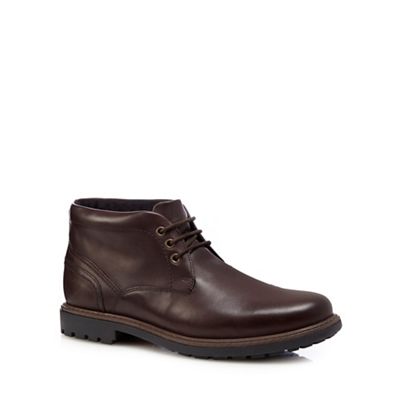 Maine New England Brown leather Chukka boots | Debenhams