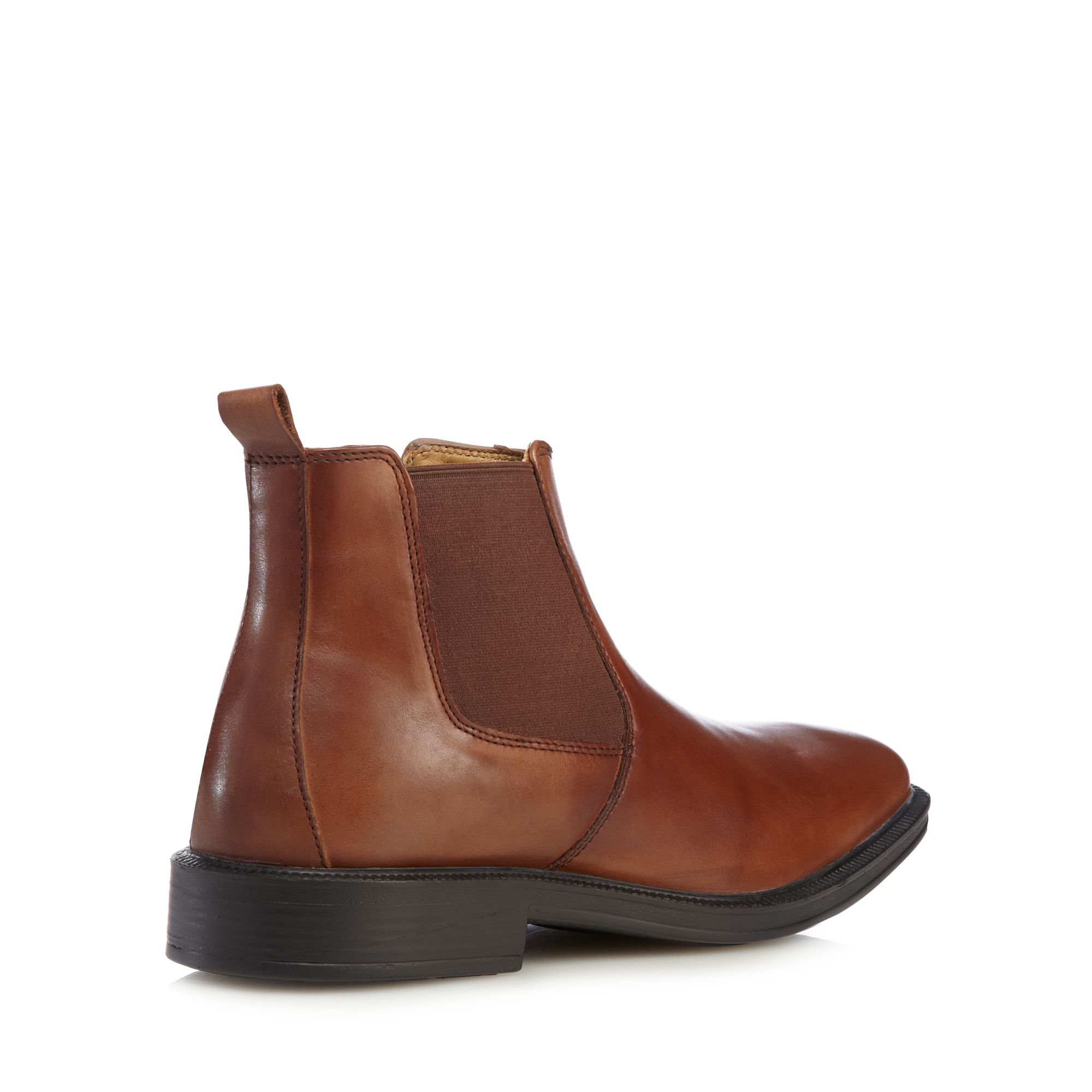 Henley Comfort Mens Tan 'Airsoft' Leather Chelsea Boots From Debenhams ...