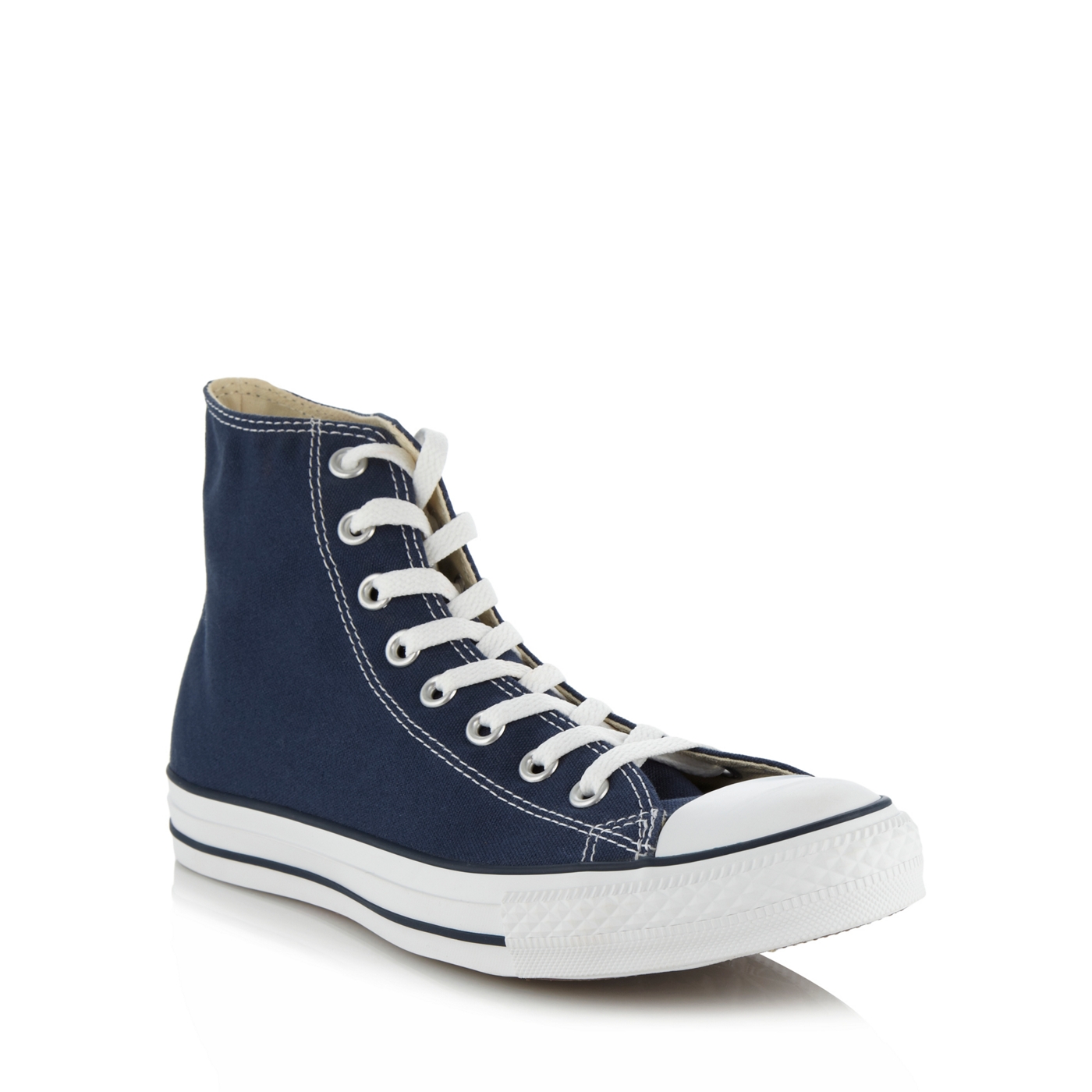 Converse Converse navy canvas hi top trainers