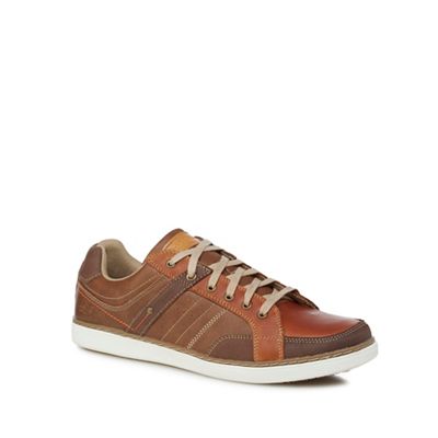 Skechers - Tan leather 'Lanson' trainers