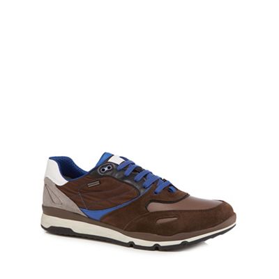 Geox - Brown 'Sandford' lace up trainers