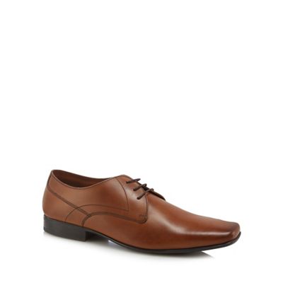 Base London - Tan leather 'Hunt' Derby shoes