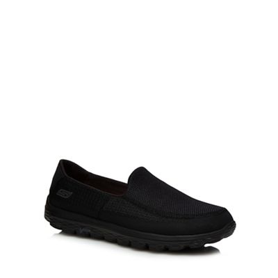 Skechers - Black 'Go Walk 2' slip-on trainers