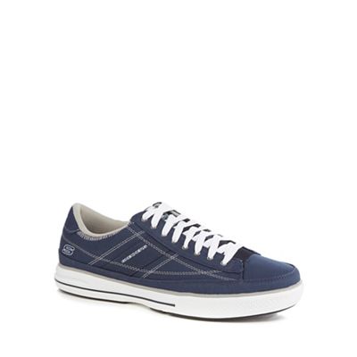 Skechers - Navy canvas 'Arcade Chat' trainers
