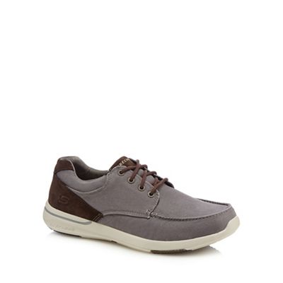 Skechers - Grey canvas 'Elent Arven' trainers