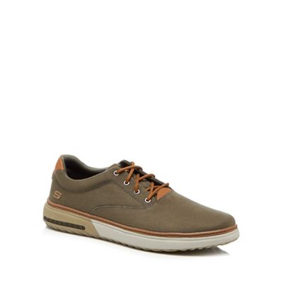 Skechers - Khaki canvas 'Folten Verome' trainers