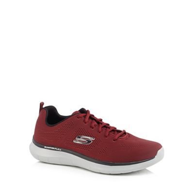 Skechers - Dark red 'Quantum' trainers
