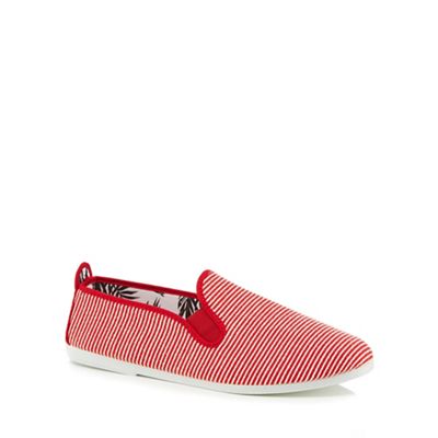 Flossy - Red striped 'Torrecilla' slip-on trainers