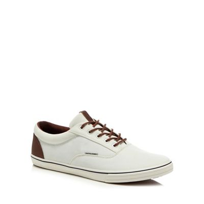 Jack & Jones - White canvas 'Vision' trainers